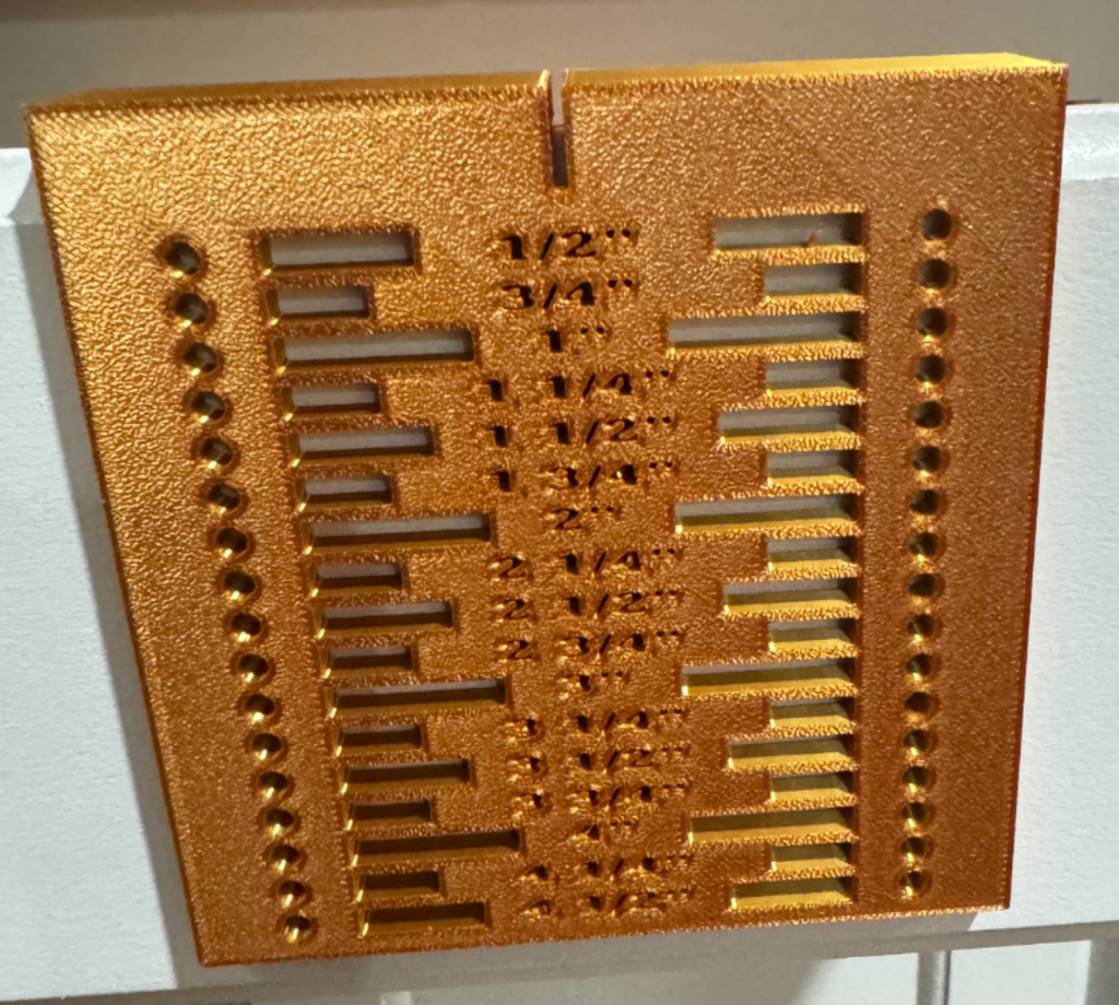 Drawer handle template