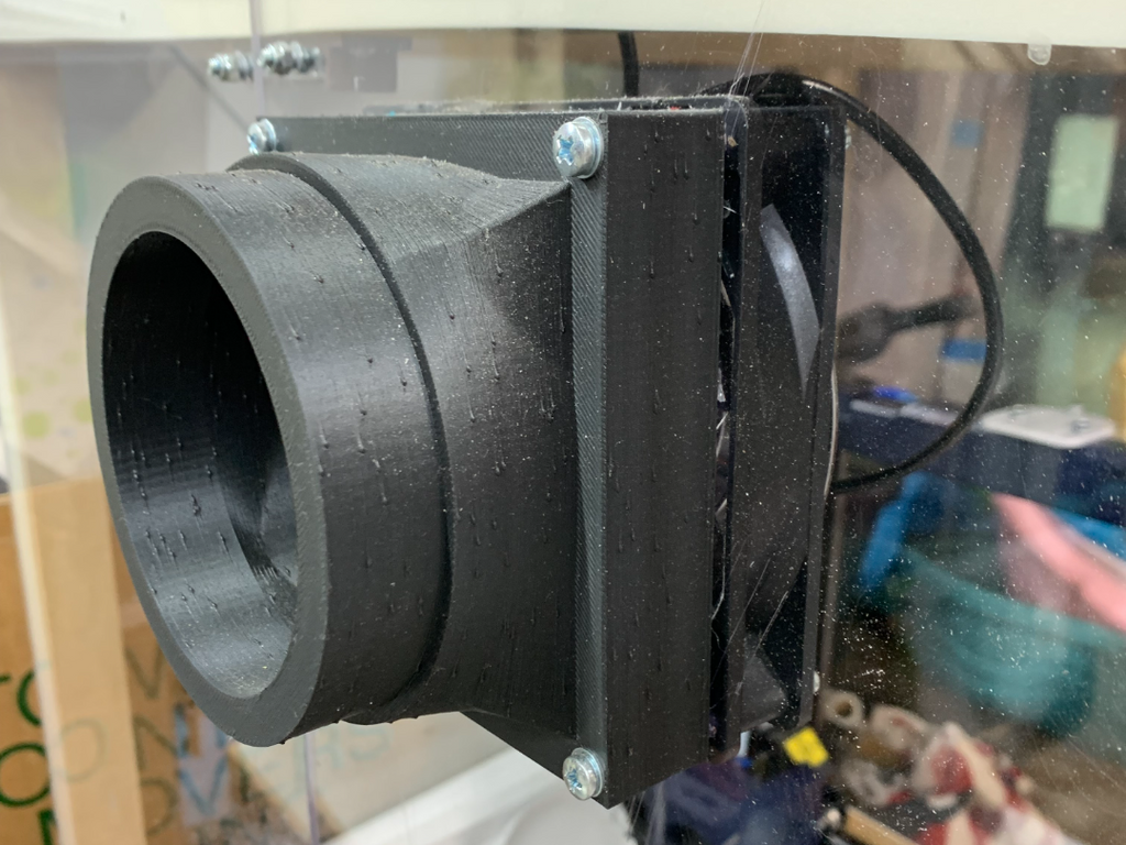 fan to 4" hose adapter and 4" to 5" for window kit