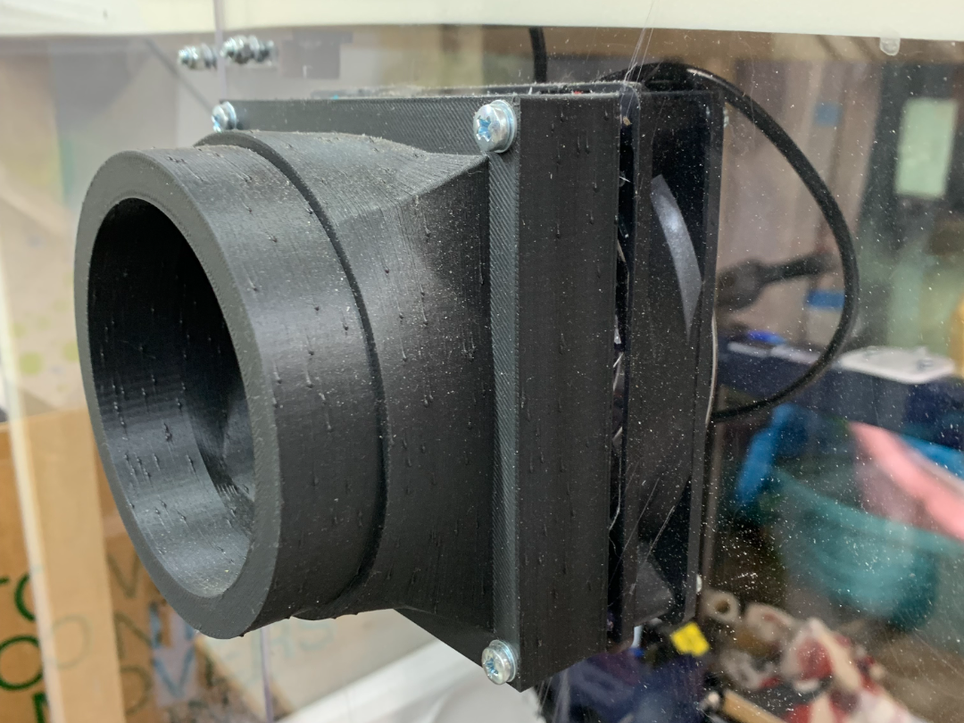 fan to 4" hose adapter and 4" to 5" for window kit