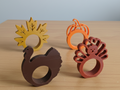 Thanksgiving Napkin Rings: Pumpkin, leaf, Turkeys