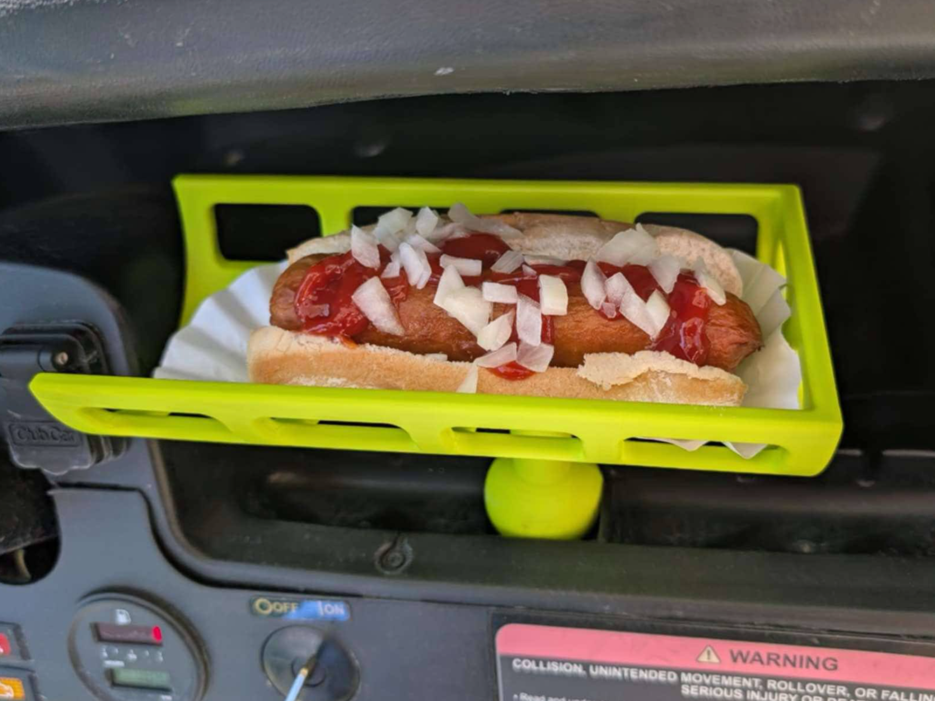 Golf Cart Hot Dog Holder