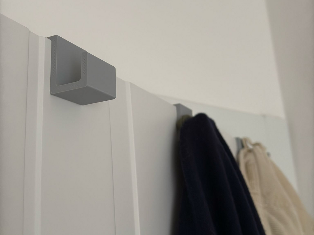 Coat hanger on the door