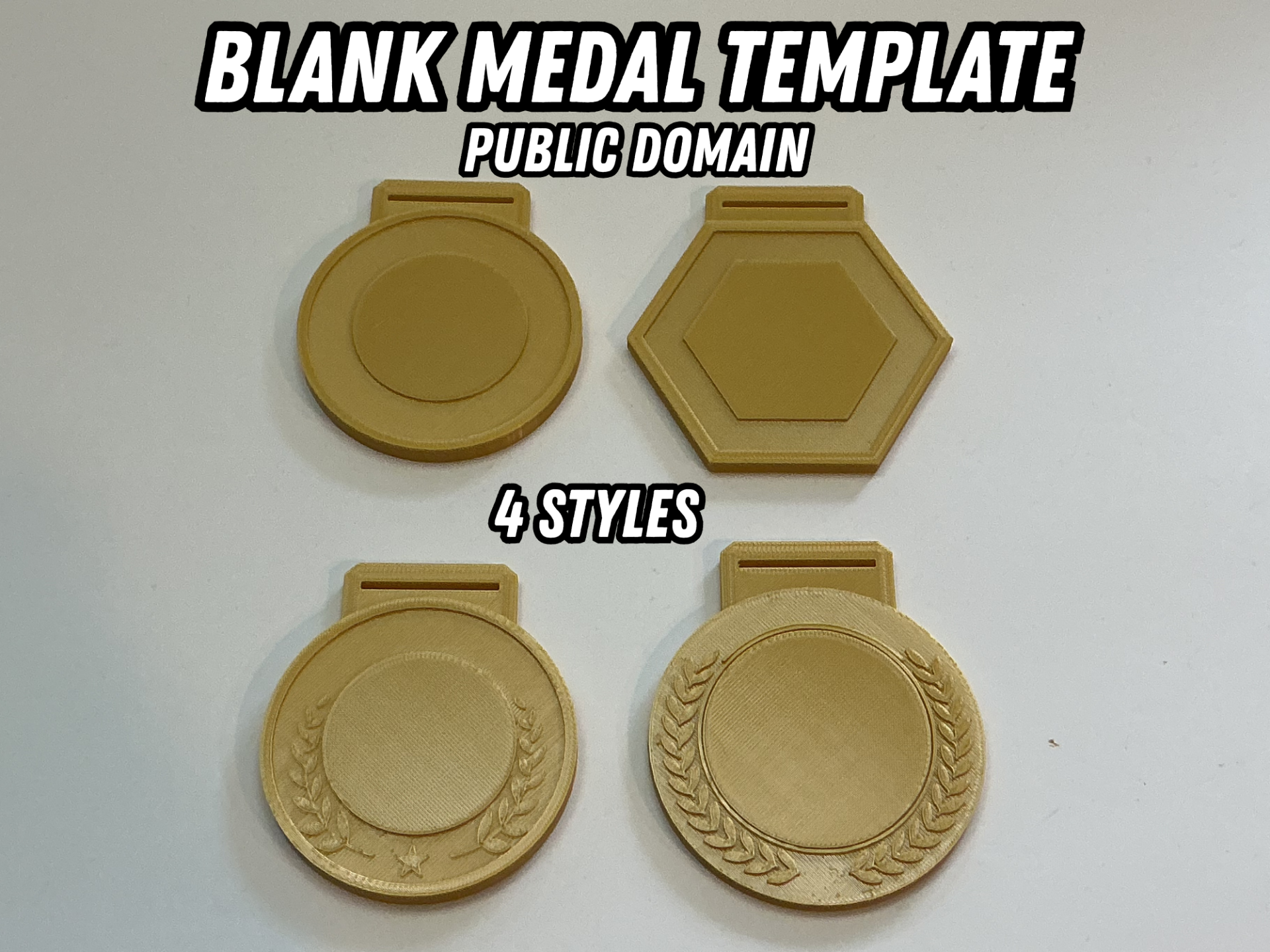 Blank Medal Template