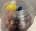 Transparent PETG fish bowl