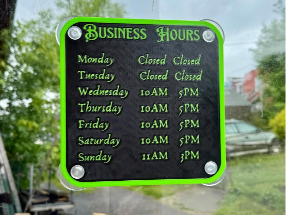 Hours Sign