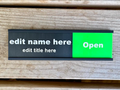 Custom Sliding Office Door Sign