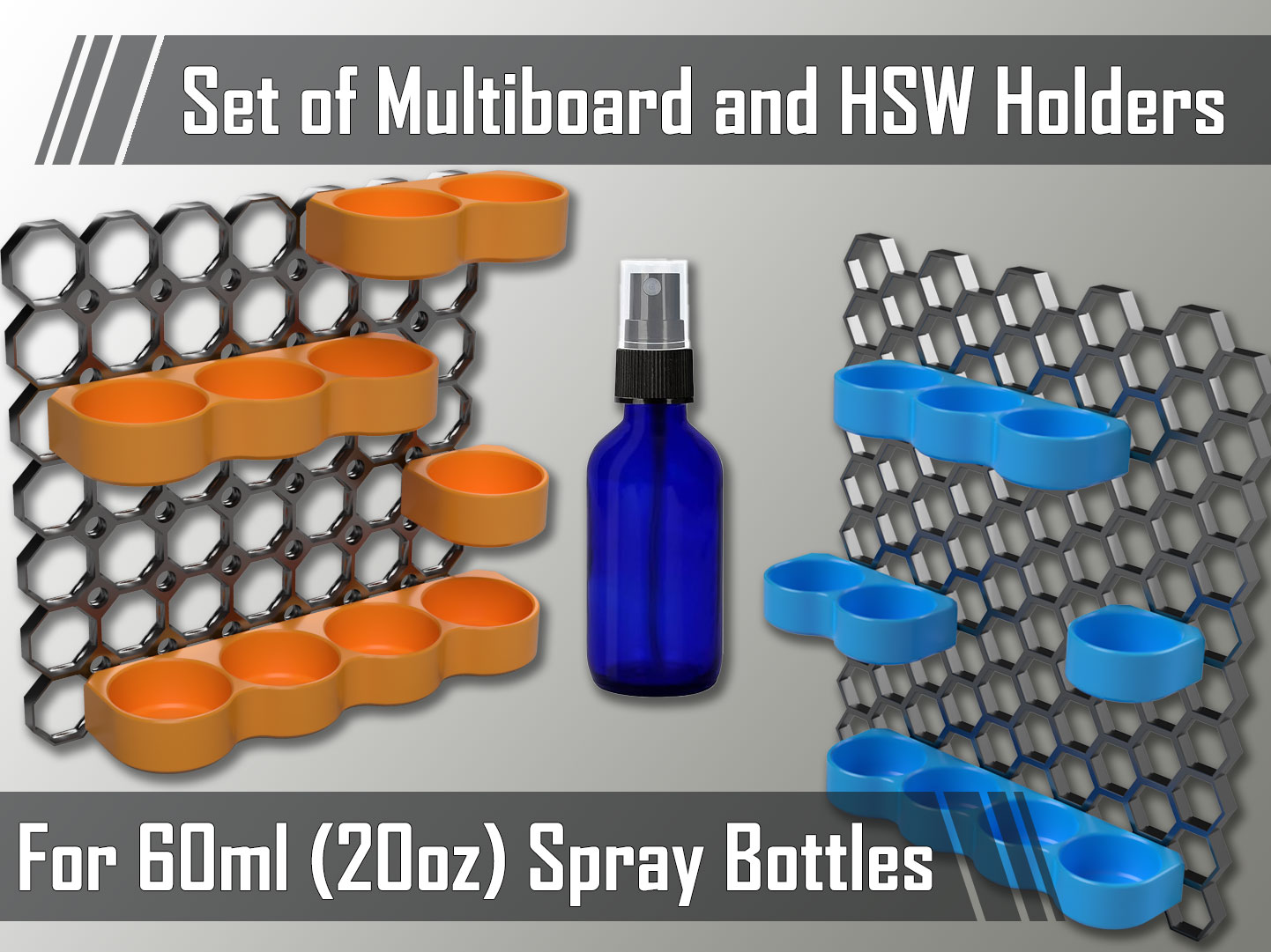 HSW and Multiboard Holders for 60ml Spray Bottles