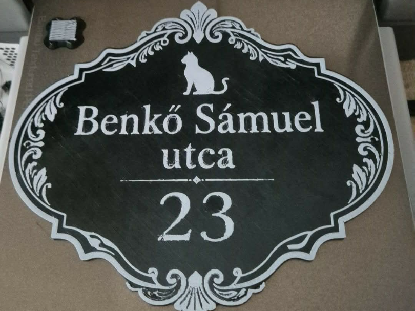 Customizable House Number Sign