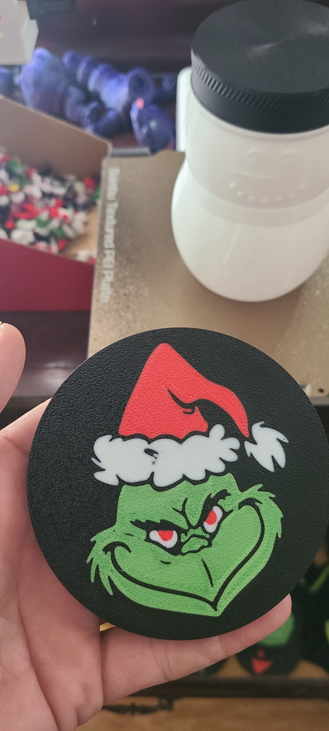 GrinchFace Coaster