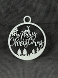 Merry Christmas tree ornament