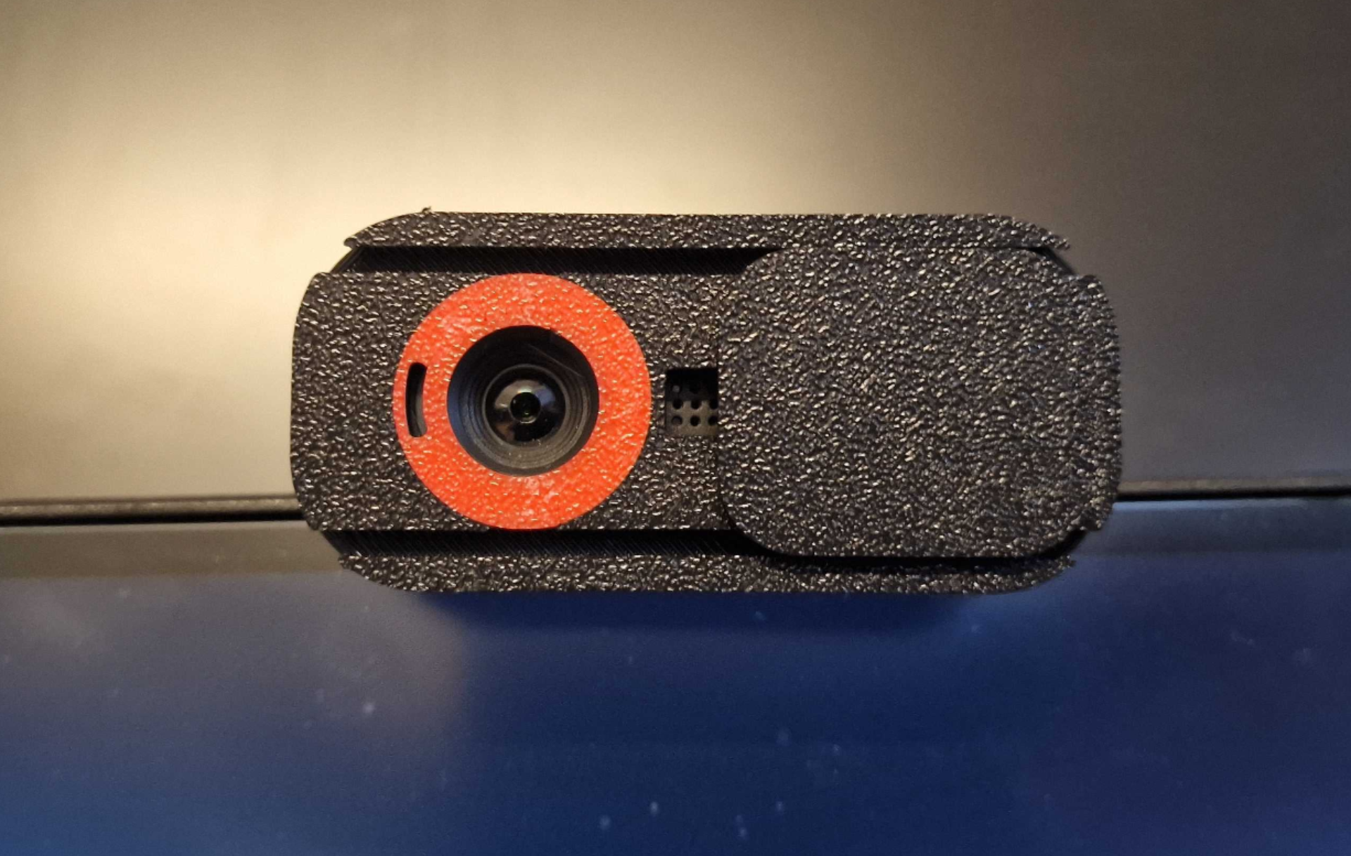 C270 Logitech Slide Cover for Privacy w / RED ring