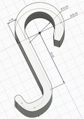 simple hook, hanger for pipe fi 16, organizer