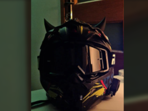 Helmet horns