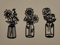 vases and flowers ornament