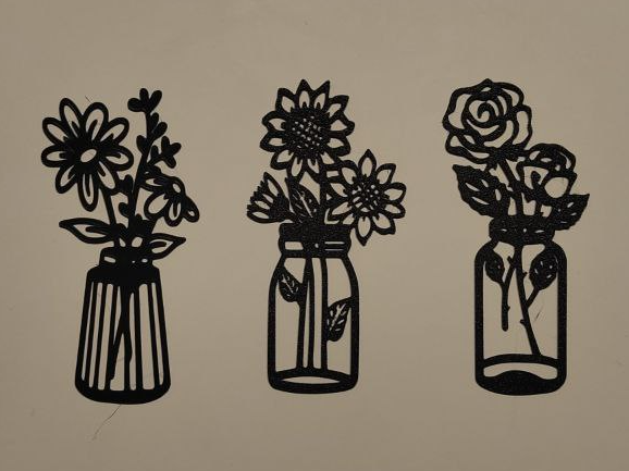 vases and flowers ornament
