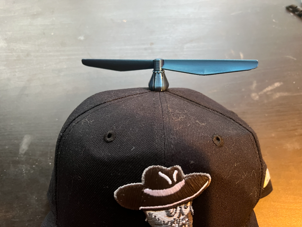 Baseball Cap Propeller - Print-in-place - Secure