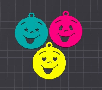 smiley set keychains/charms(free commercial)