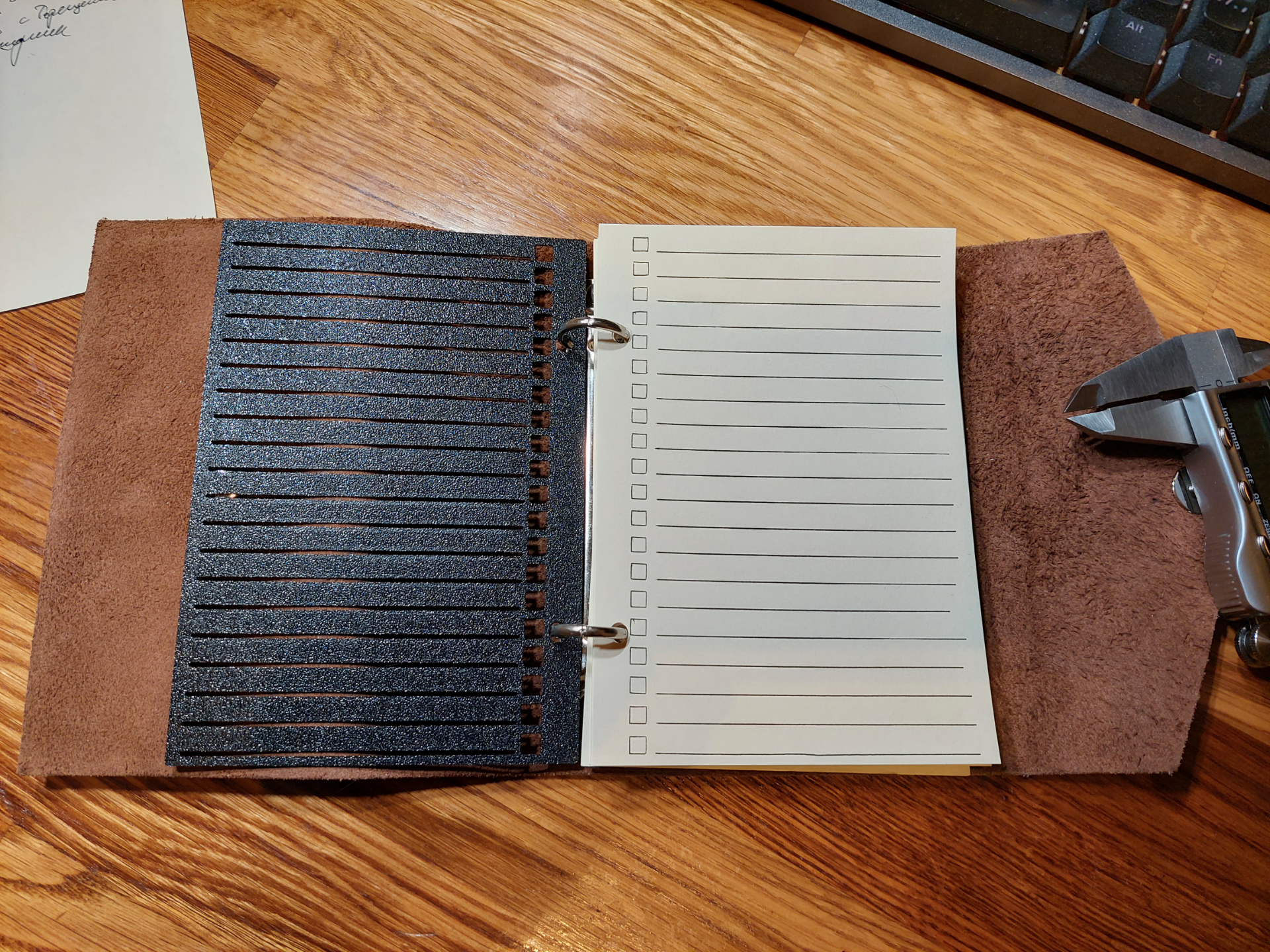 Diary TODO 20 rows list template 100x143 mm sheet