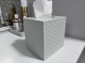 Circle Pattern Tissue Box Cover - To Fit 115 x 101 x 122 mm Tissue Box
