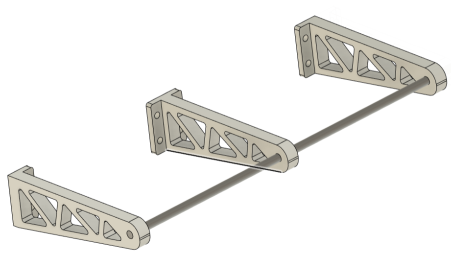 Filament Spool Wall Mount out of Guide Rails