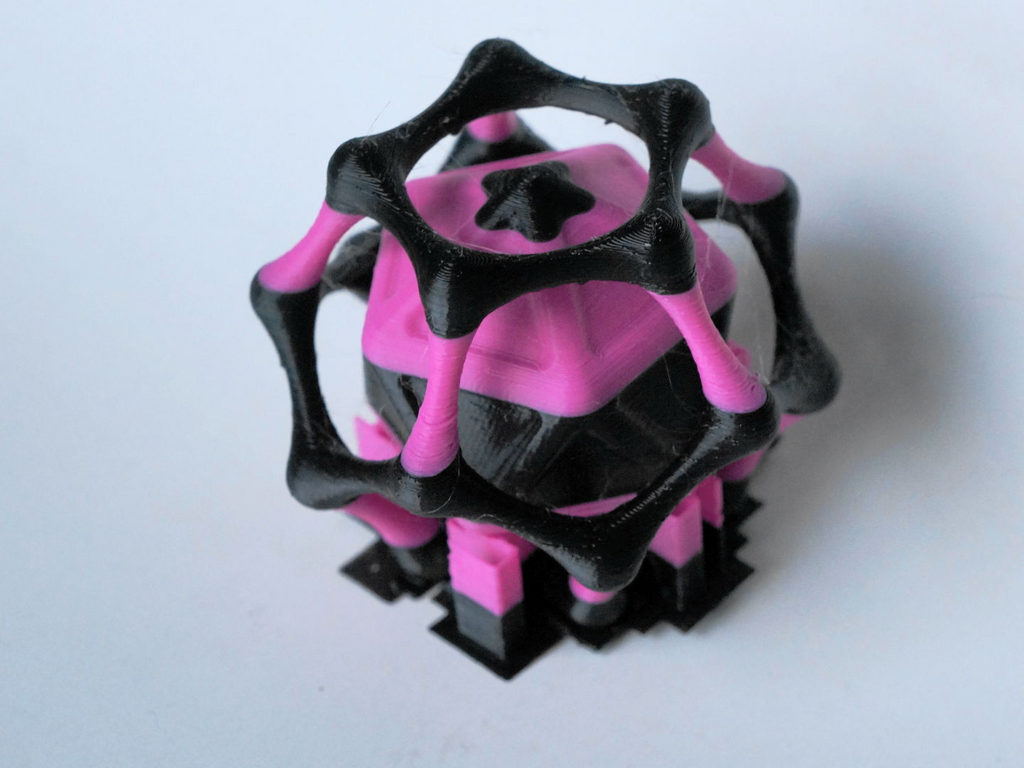 Dual Pair Dodecahedron cage Icosahedron core
