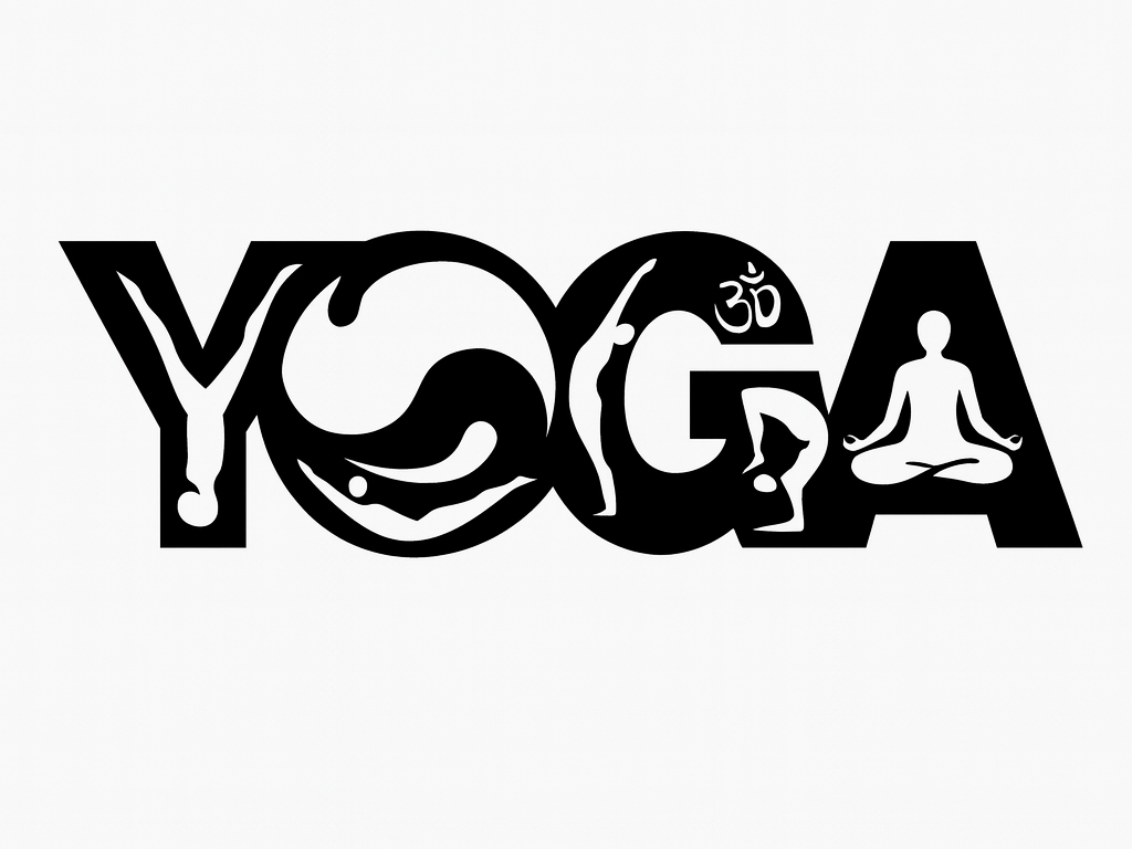 Yoga Word Art – 2D Wall Décor