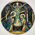 Art Nouveau Nativity Chromaphane - LithophaneMaker