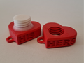 Valentine's Day heart-shaped bolt & nut couple