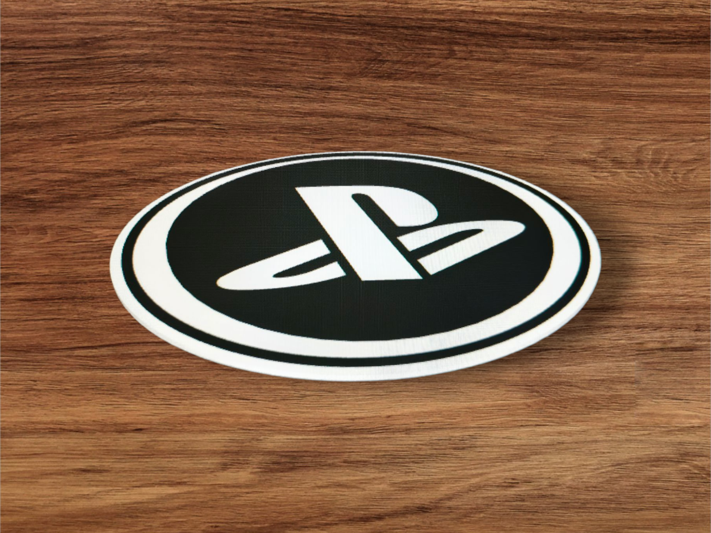 Coaster with playstation logo