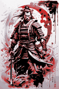 Samurai Warrior ready for battle - Hueforge