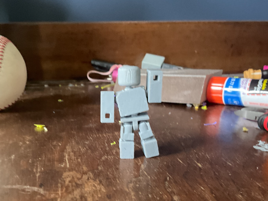 fully articulated Robloxian figure