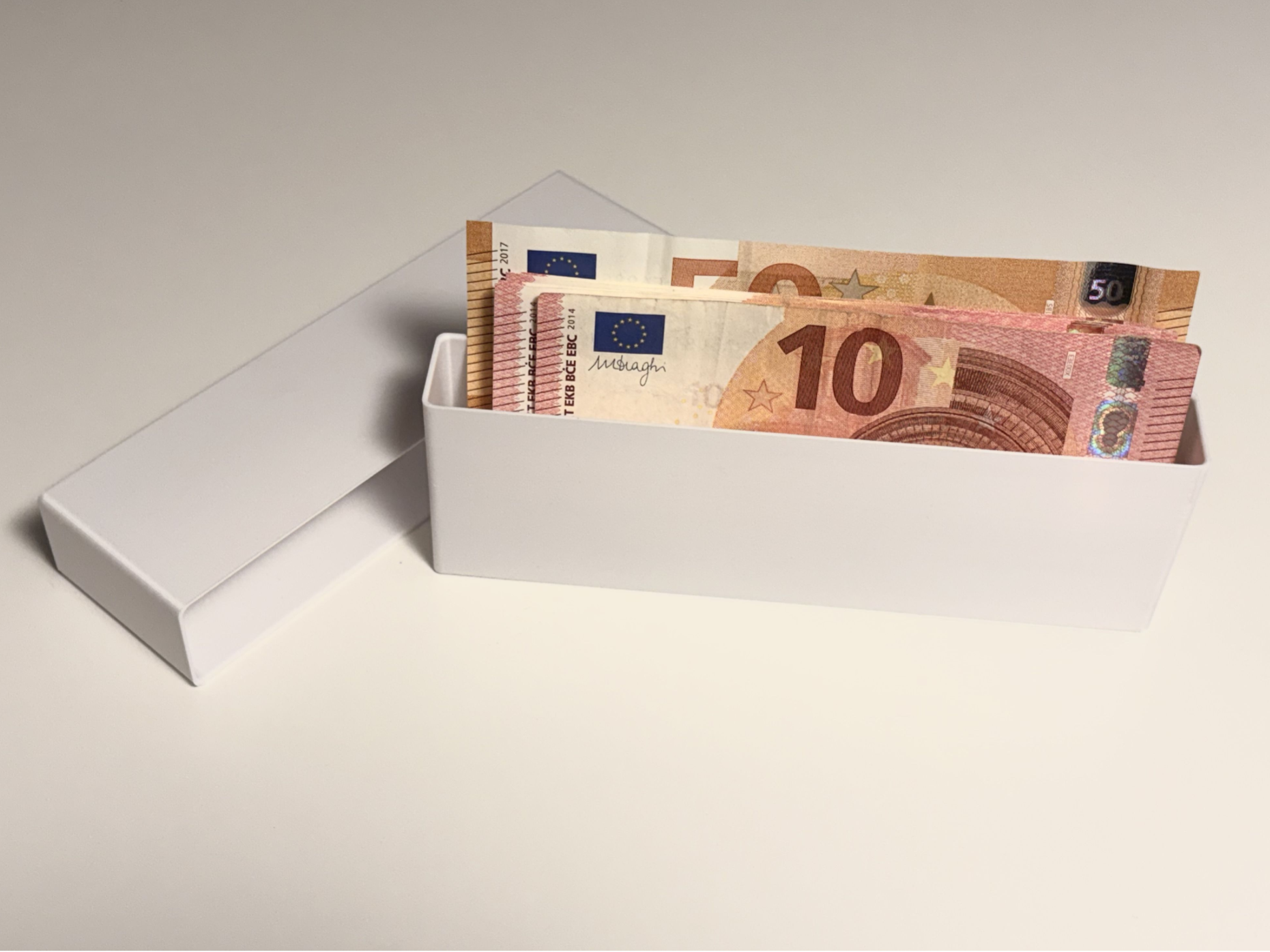 Geldschein Box bis 100€ Schein