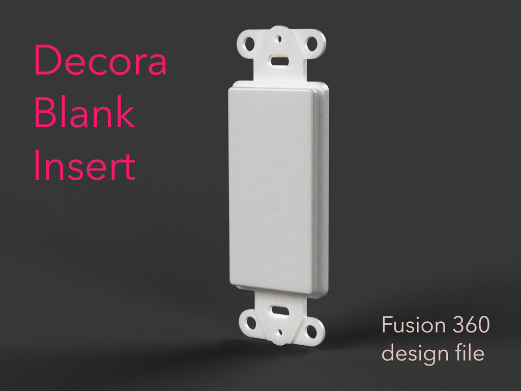 Decora Blank Insert - Fusion 360 file