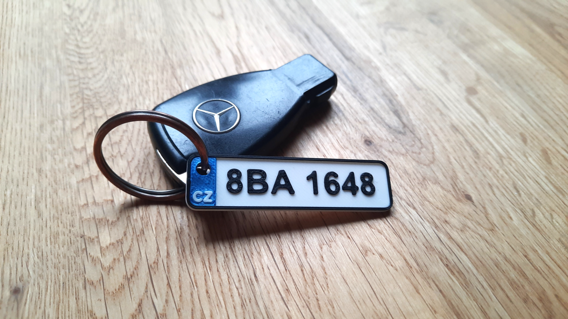 Keychain EU licence plate - Customizable