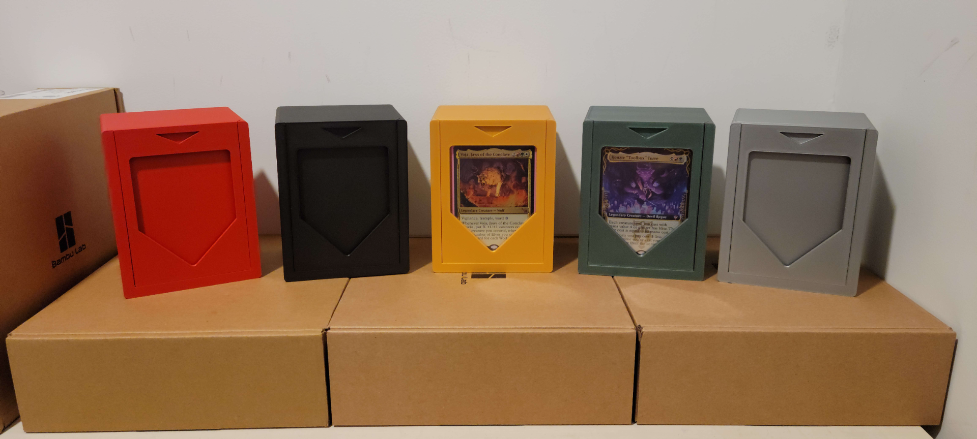 Magic The Gathering Commander Deckbox With Toploader Slot (Fits single and double sleeved)