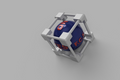 random dice in cage