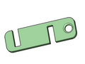 Cable hanger. Flat 2-core cable