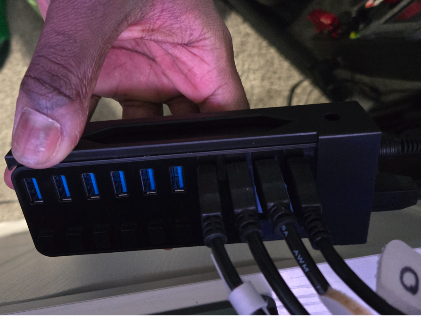 Sabrent 10 Port Sim Rig Mount Sideways