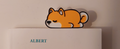 Bookmark Sleeping Shiba (AMS ready)