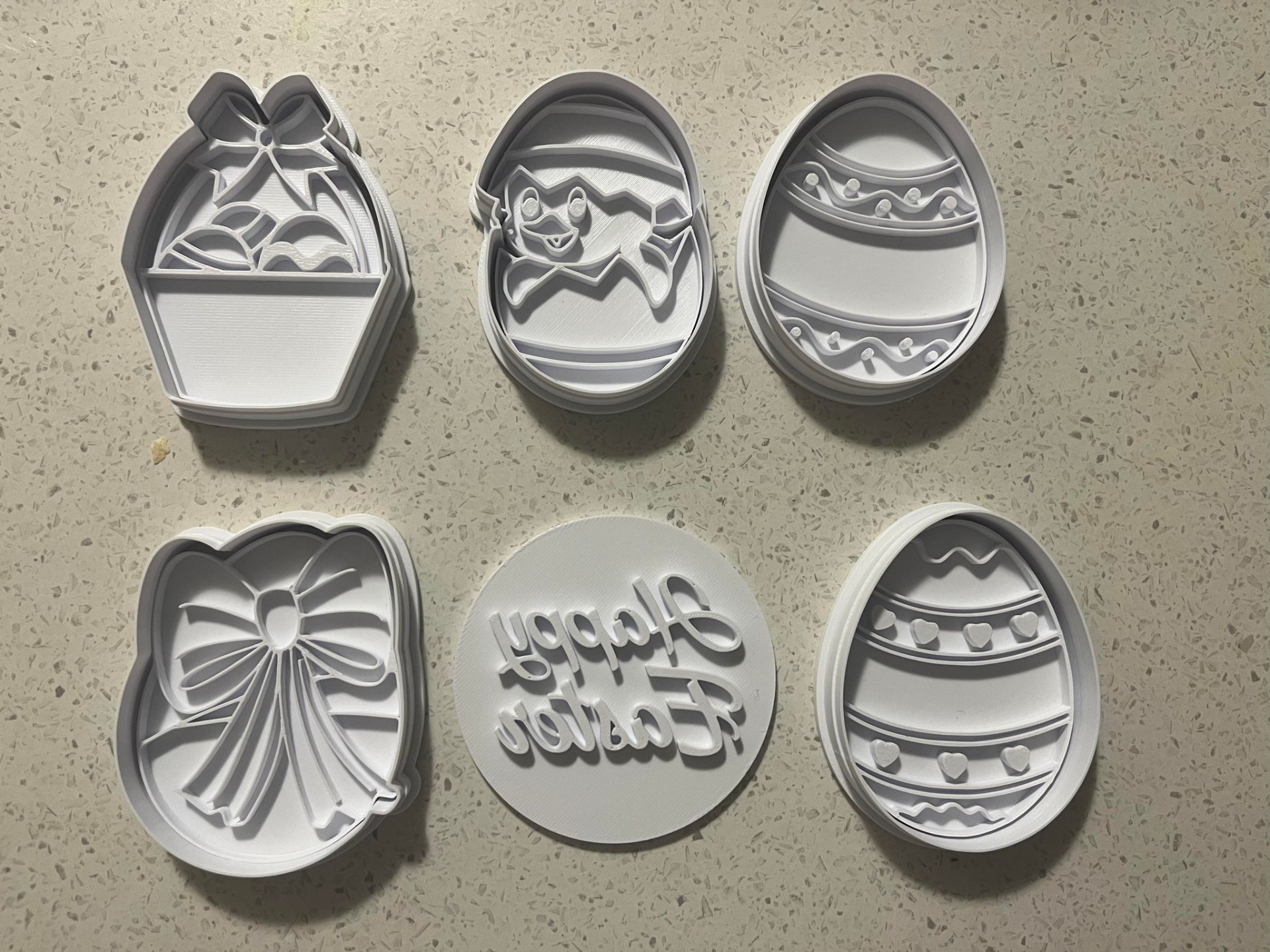 Easter cookie cutters and stamps