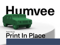 Humvee Vehicle (PRINT-IN-PLACE)