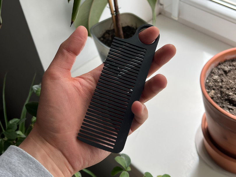 Minimalist Hair Comb – Easy & Fast 3D Print