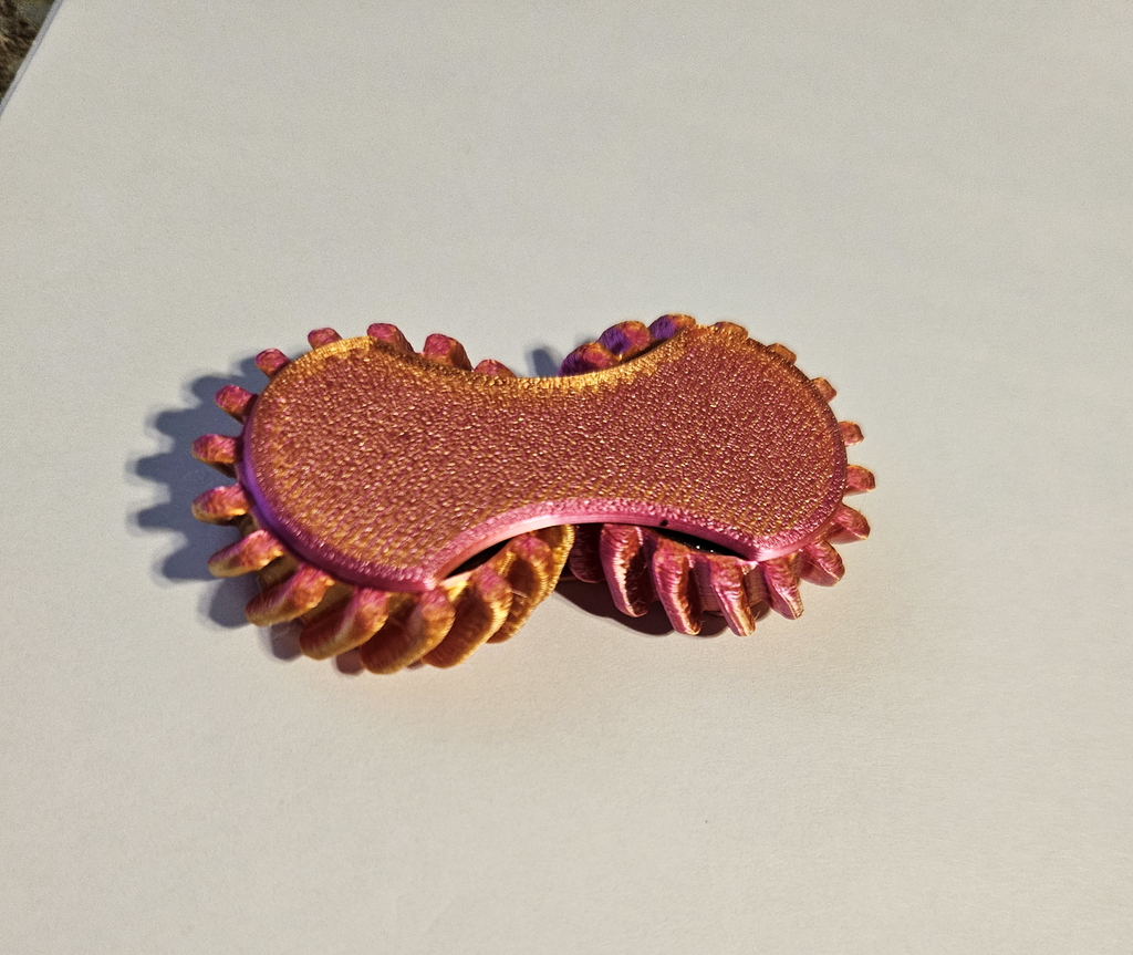 Helical Gear x2 608 Bearing Fidget Snap Fit