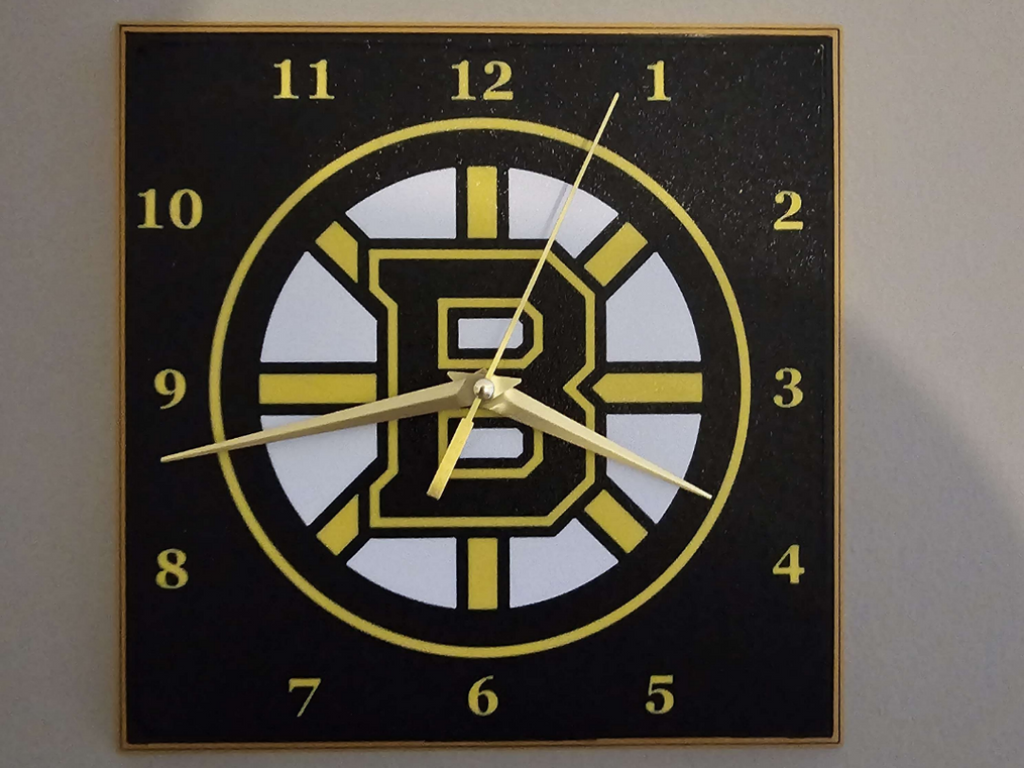 Boston Bruins Clock Face