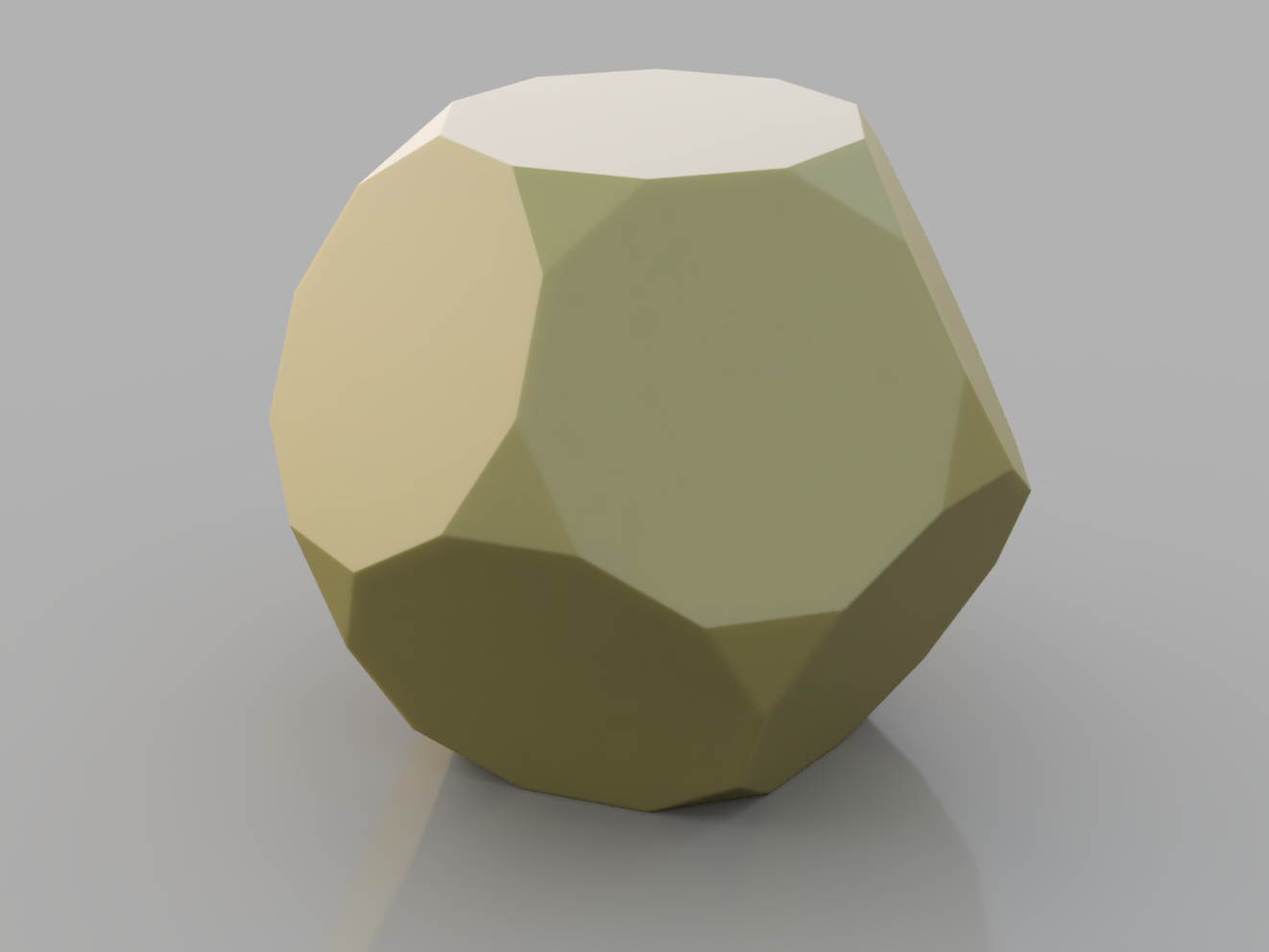 Low Poly Spheres: Truncated Dodechaderon