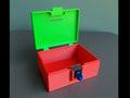 Coinbox with key lock