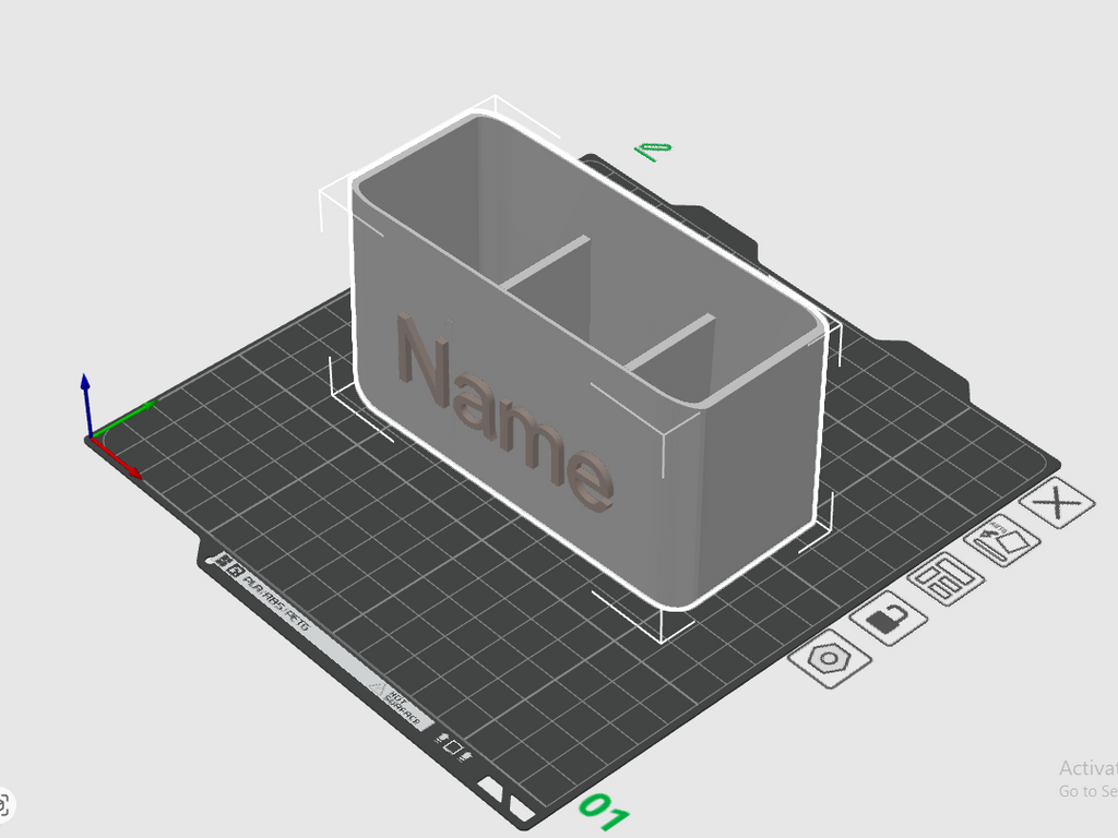 Custom Name Desk Organizer
