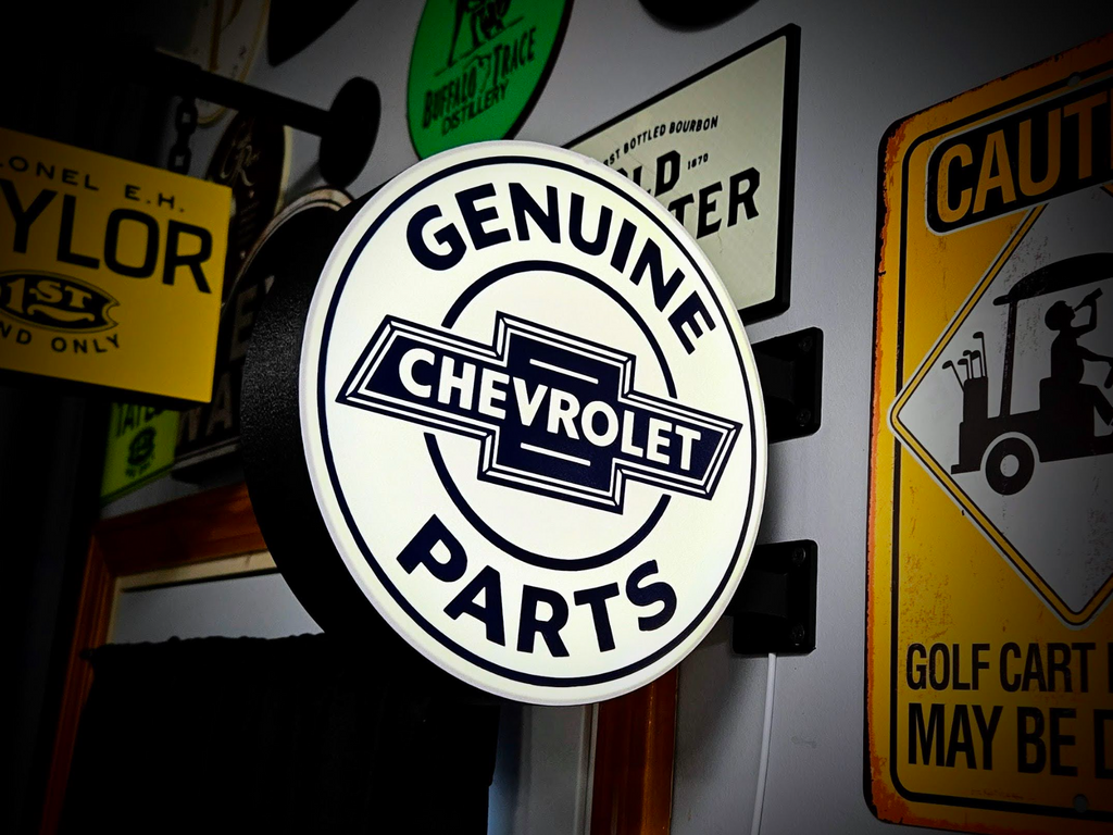 CHEVROLET - 2-Sided Gas Station Lightbox Sign
