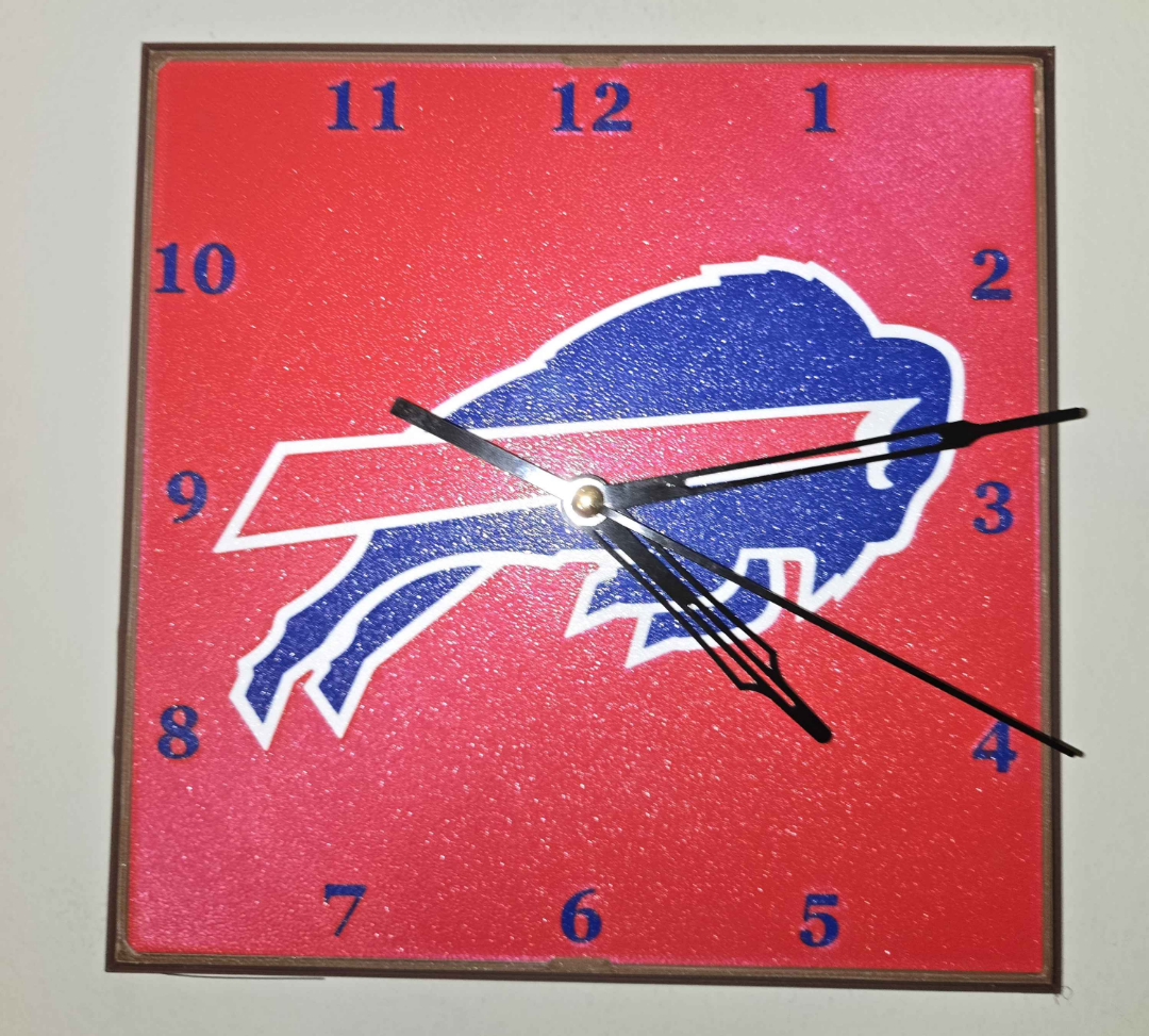 Buffalo Bills Clock Face