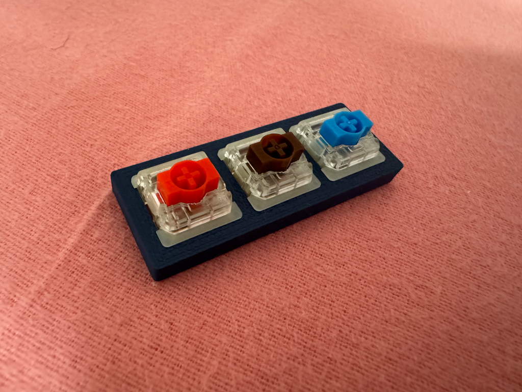 1x3 low profile key switch tester